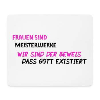 Femmes chefs d'oeuvre - BLK PNK - Tapis de souris (format paysage) - blanc - Devant