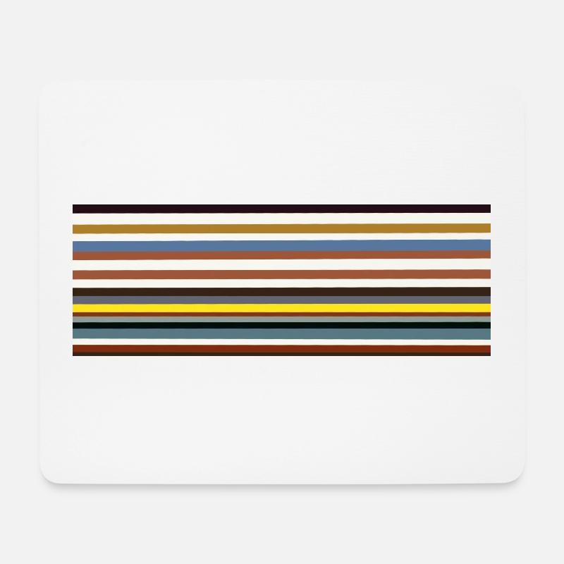 Designklassiker Streifen-Muster Vintage - Mousepad (Querformat) - Weiß