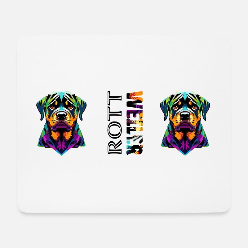 Rottweiler - Mousepad (Querformat) - Weiß