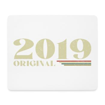 Original 2019 Vintage 2019 Retro Anniversary 2019 - Mouse Pad (horizontal) - white - Front