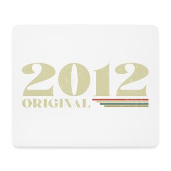 Original 2012 Vintage 2012 Retro Birthday 2012 - Mouse Pad (horizontal) - white - Front
