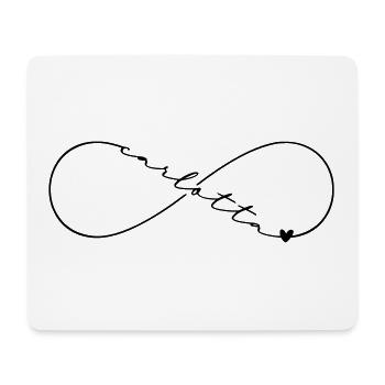 Carlotta Name Infinity Symbol - Mouse Pad (horizontal) - white - Front