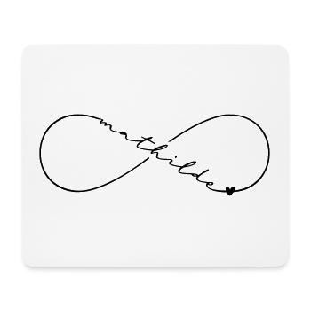 Mathilde Nom Symbole de l’Infini - Tapis de souris (format paysage) - blanc - Devant
