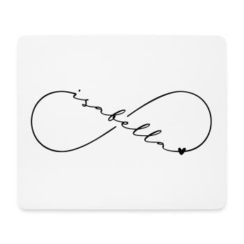 Isabella Name Infinity Symbol - Mouse Pad (horizontal) - white - Front