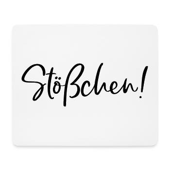 Stößchen Prost Geburtstag - Mousepad (Querformat) - Weiß - Vorne