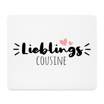 Lieblingscousine - Mousepad (Querformat) - Weiß - Vorne