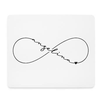 Angelina Name Infinity Symbol - Mouse Pad (horizontal) - white - Front