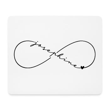 Joséphine Nom Symbole de l’Infini - Tapis de souris (format paysage) - blanc - Devant