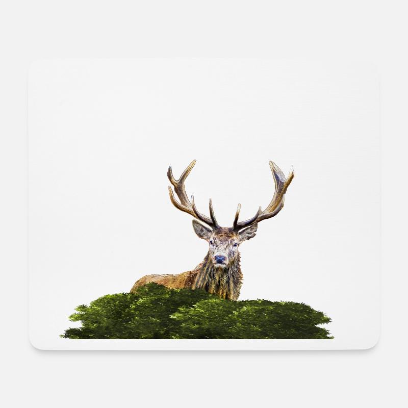Deer - Mouse Pad (horizontal) - white