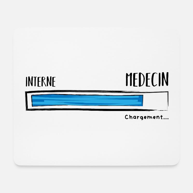Intern Arzt Laden. Humor Zukünftiger Arzt - Mousepad (Querformat) - Weiß