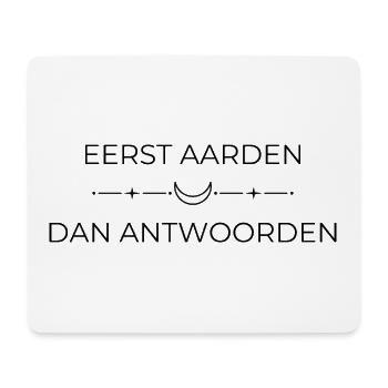 Geistliches Geschenk | Erst Erdung, dann Antwort - Mousepad (Querformat) - Weiß - Vorne