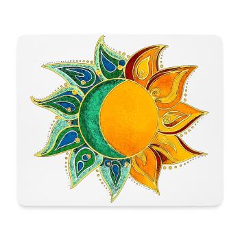 Sonne&Mond - Mousepad (Querformat) - Weiß - Vorne