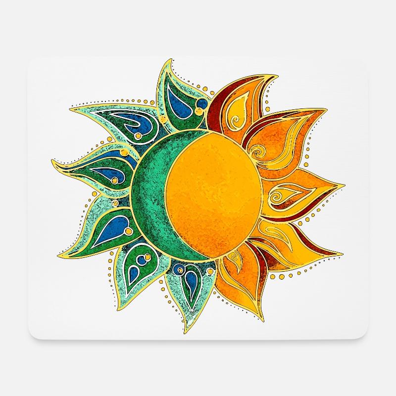 Sun & Moon - Mouse Pad (horizontal) - white