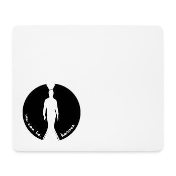 Heroes inspired by Bo wie - Mousepad (Querformat) - Weiß - Vorne