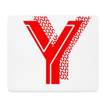 Buchstabe Y - Mousepad (Querformat) - Weiß - Vorne