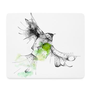 Vogel - Mousepad (Querformat) - Weiß - Vorne