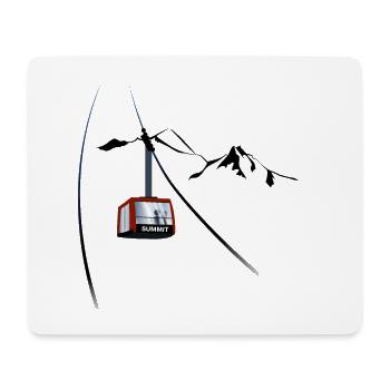 Gondola summit - Mouse Pad (horizontal) - white - Front