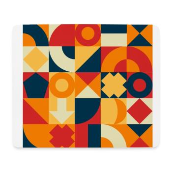 Farbfelder, Bund, Mode, stylisch - Mousepad (Querformat) - Weiß - Vorne