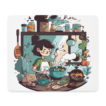 Kunstliebhaber: Meisterwerk des Museums - Mousepad (Querformat) - Weiß - Vorne