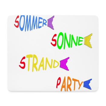 Summer Sun Beach Party Pisces - Mouse Pad (horizontal) - white - Front