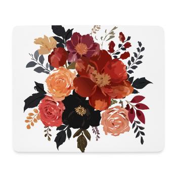 Blumenstrauß,Pfingstrosen,Mohnblumen,vintage,Blume - Mousepad (Querformat) - Weiß - Vorne