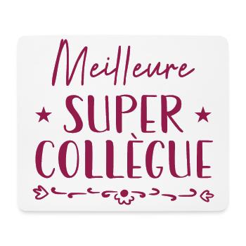 Meilleure Super Collègue - Tapis de souris (format paysage) - blanc - Devant
