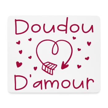 doudou d amour - Tapis de souris (format paysage) - blanc - Devant
