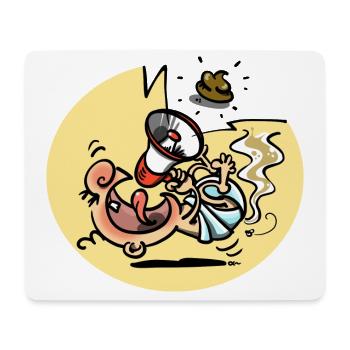 Pipikaka - Mousepad (Querformat) - Weiß - Vorne