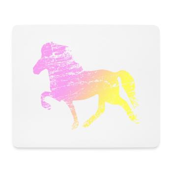 Icelandic Horse: Icelandic Horse Pony Merch - Mouse Pad (horizontal) - white - Front