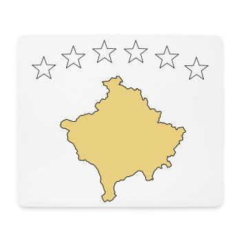kosovo - Mousepad (Querformat) - Weiß - Vorne