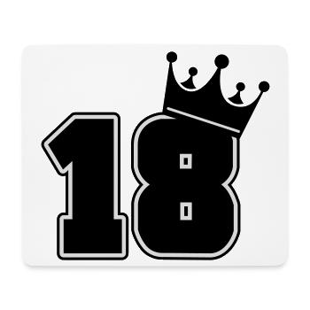 18 geburtstag - Mousepad (Querformat) - Weiß - Vorne