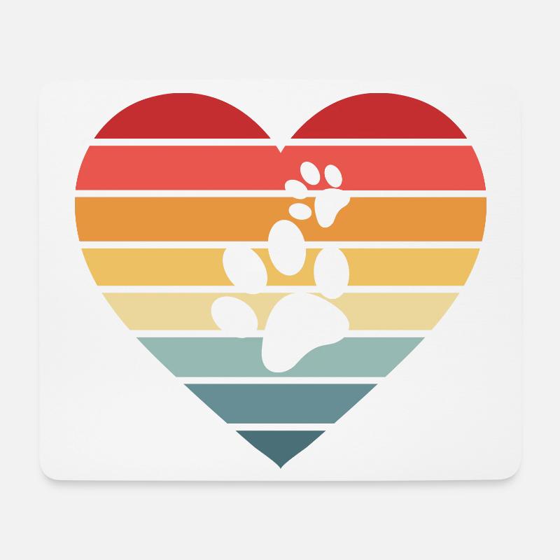 Hund Hunde - Mousepad (Querformat) - Weiß