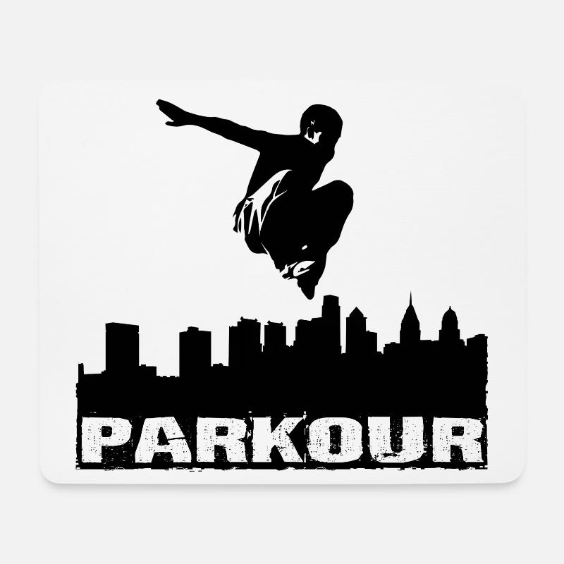 Parkour - Mousepad (Querformat) - Weiß