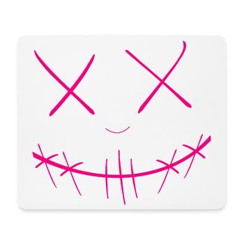 Gesicht - Mousepad (Querformat) - Weiß - Vorne