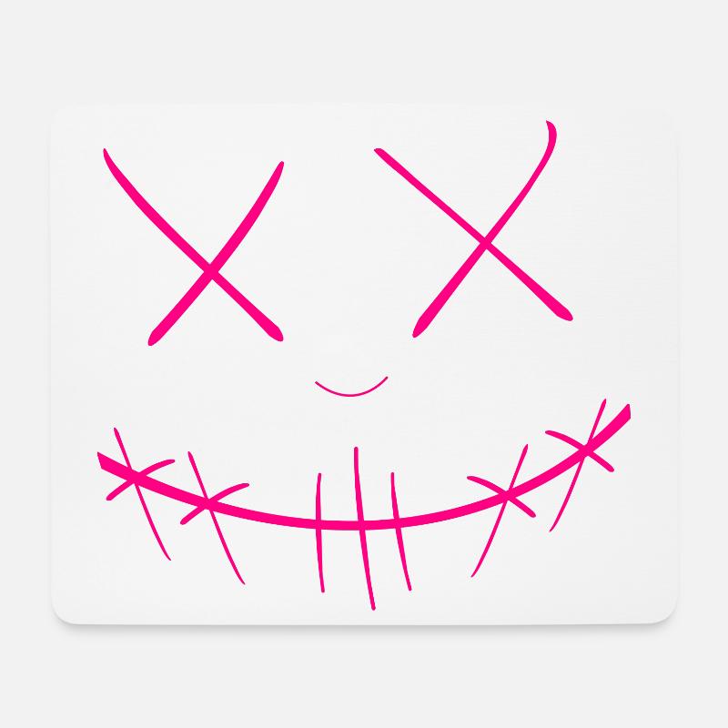 Gesicht - Mousepad (Querformat) - Weiß