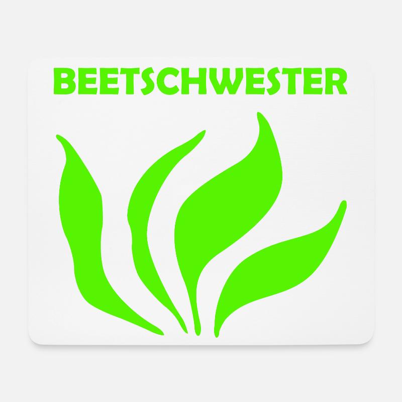 Beetschwester - Mousepad (Querformat) - Weiß