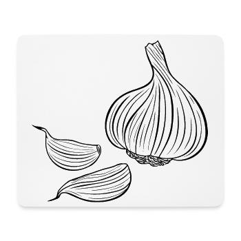 garlic, garlic clove, food, cook, cooking, herbs - Mouse Pad (horizontal) - white - Front