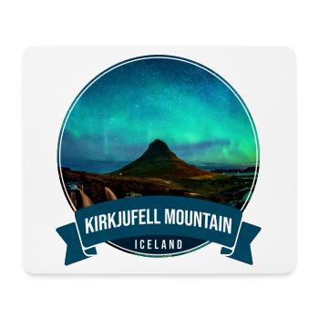 Kirkjufell, Aurore, Islande - Tapis de souris (format paysage) - blanc - Devant