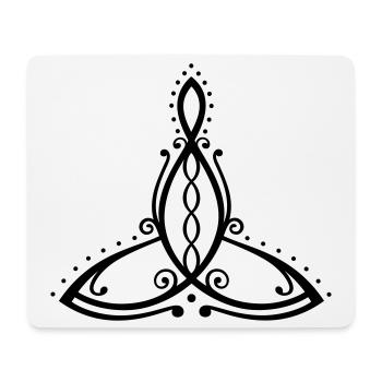 Celtic Motherhood Symbol Mother with four children - Mouse Pad (horizontal) - white - Front
