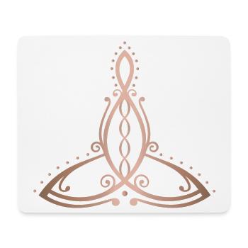 Celtic Motherhood Symbol Mother with four children - Mouse Pad (horizontal) - white - Front