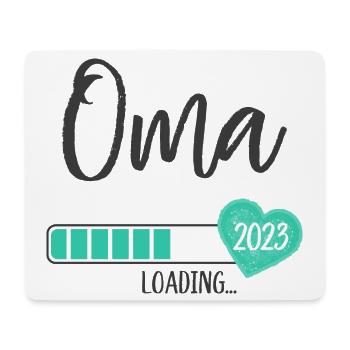 Oma Loading 2023 Herz Junge Werdende Großmutter - Mousepad (Querformat) - Weiß - Vorne
