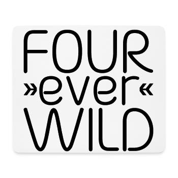 Four Ever Wild 23 - Mousepad (Querformat) - Weiß - Vorne