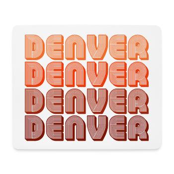 Denver Gradient Retro Muster - Mousepad (Querformat) - Weiß - Vorne