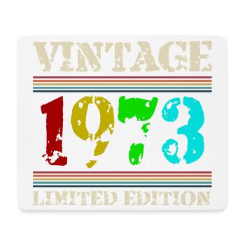 1973 Anniversaire Retro Vintage né en 1973 - Tapis de souris (format paysage) - blanc - Devant