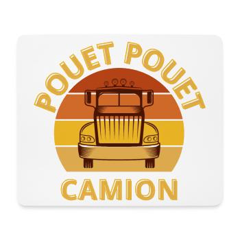 camion, routier, camionneur - Tapis de souris (format paysage) - blanc - Devant