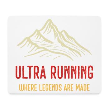 Ultra Running - Wo Legenden gemacht werden - Mousepad (Querformat) - Weiß - Vorne