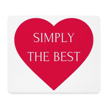 Simply the Best - Mouse Pad (horizontal) - white - Front