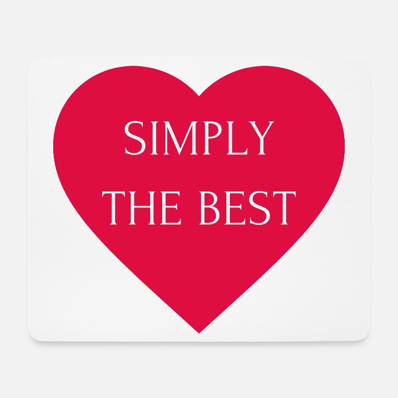 Simply the Best - Mousepad (Querformat) - Weiß