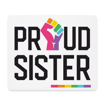 LGBT Pride Month - Proud Sister - Mouse Pad (horizontal) - white - Front
