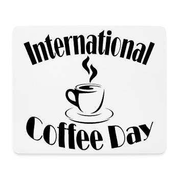 Coffee Day - Mousepad (Querformat) - Weiß - Vorne